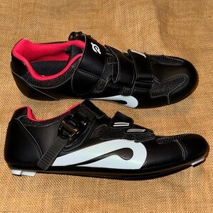 Peloton Black and Pink Athletic Shoes